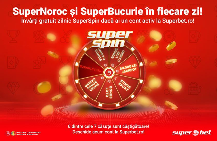 SuperSpin - bonus fara depunere Superbet