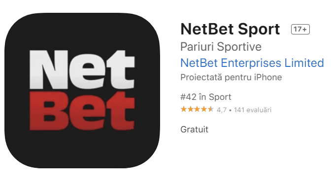 NetBet App - aplicatie pentru iOS