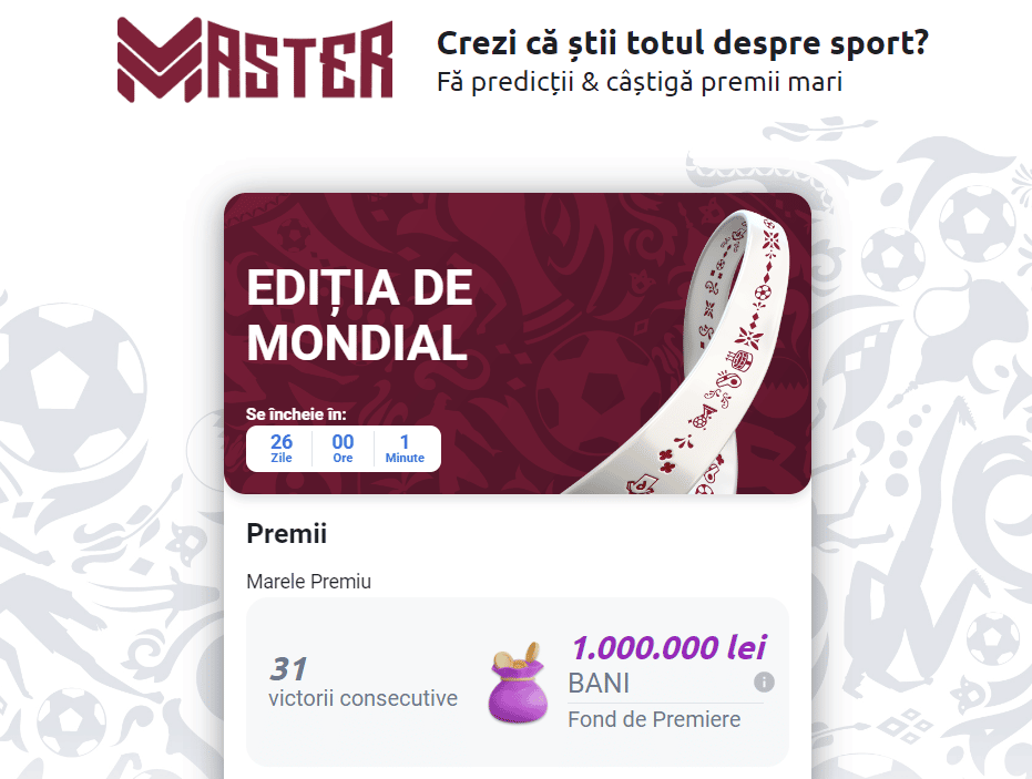 Ce este Betano Master ediția de Mondial