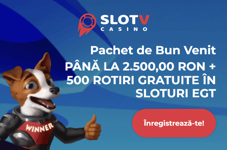 bonus slotv casino 2.500 ron + 500 rotiri