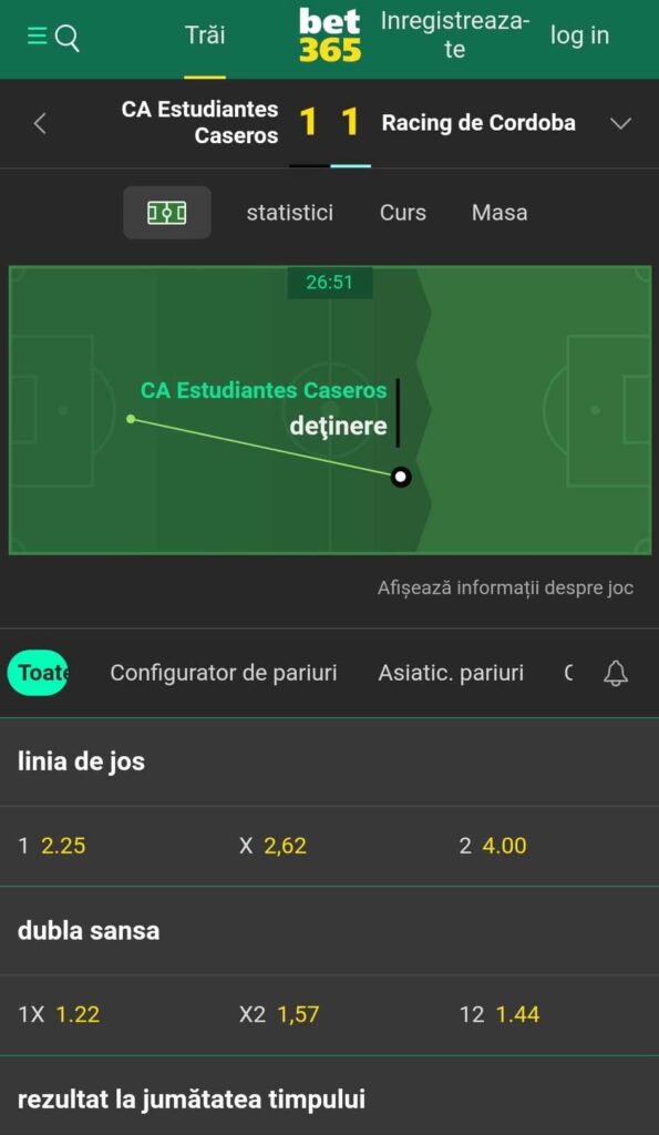 bet365 pariuri live si streaming