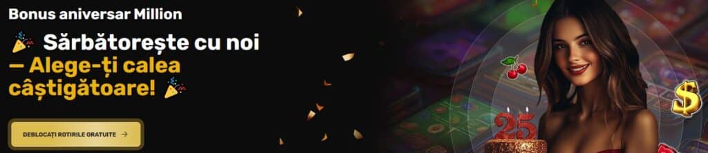 bonus aniversar million casino