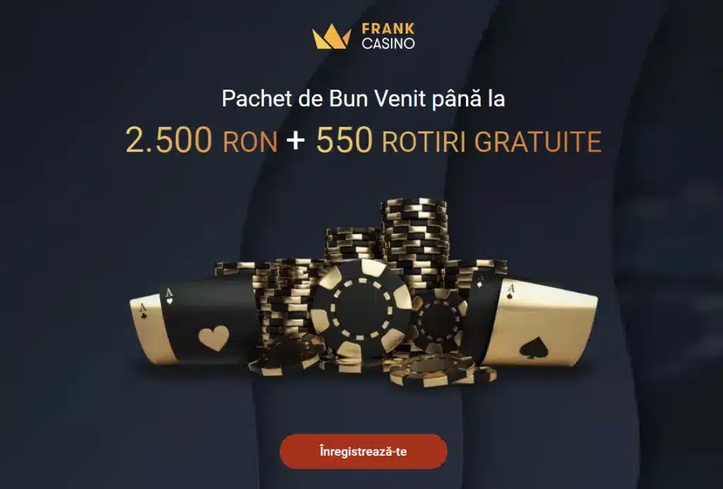 bonus frank casino 2.500 ron 550 rotiri gratuite