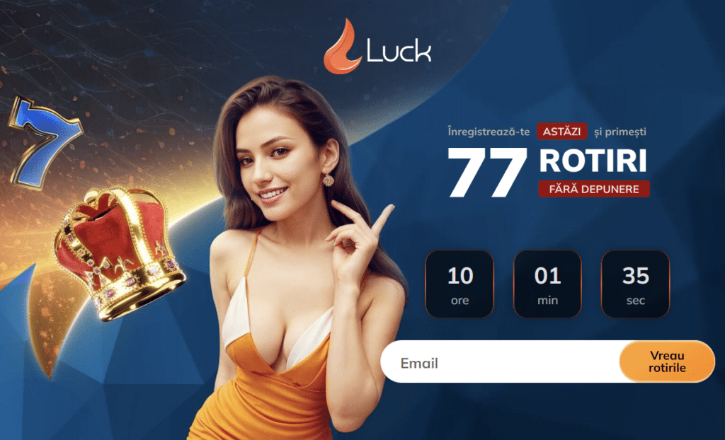 Luck Casino 77 Rotiri Gratuite fara depunere